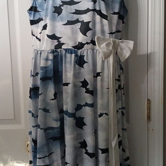 Halloween bats fit flare party dress  Sz 3XL  NWOT - Picture 3 of 9